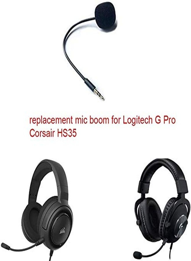 QQC Microphone Replacement mic Boom Compatible for Logitech G Pro G433 Corsair HS35 HS45 Xbox One PS4 Nintendo Switch Computer PC Mac Gaming Headsets - Image 3