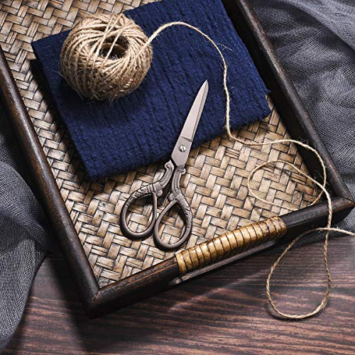 HITOPTY 5inch Vintage Style Scissors Titanium Plating Stainless Steel Antique Shears for Craft Embroidery Crochet Needle Point Knitting Project - Image 5