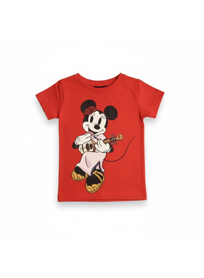 MINNIE MOUSE | GIRL'S T-SHIRT | 100% COTTON - Image 1