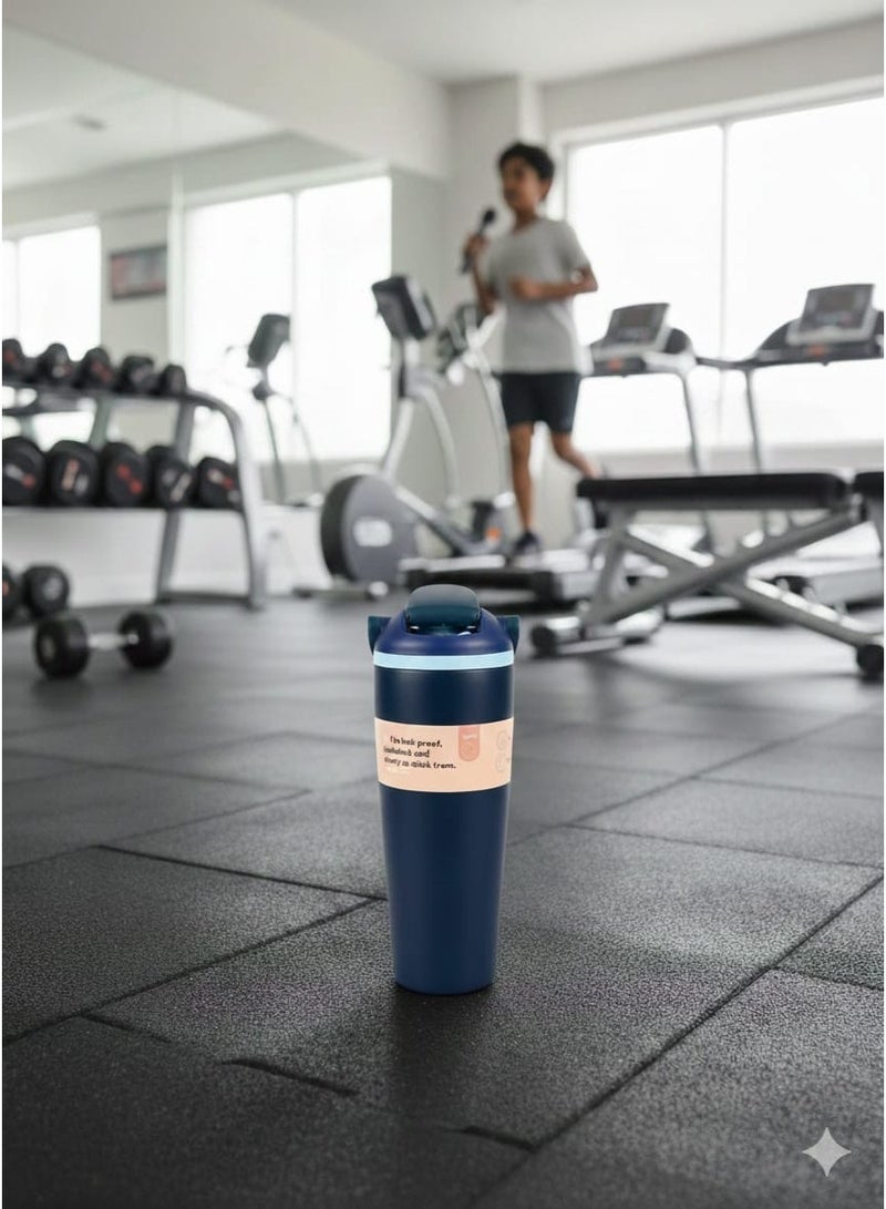 Luxury Stainless Steel Tumbler | Double-Wall Leak-Proof Travel Mug with Handle & Straw for Hot & Cold Drinks - Image 3