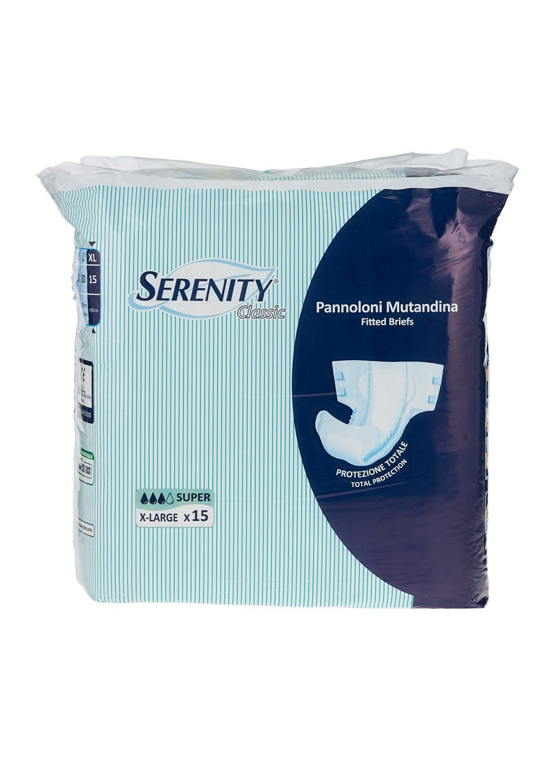 SERENITY Classic Fitted Brief Maxi XL15S