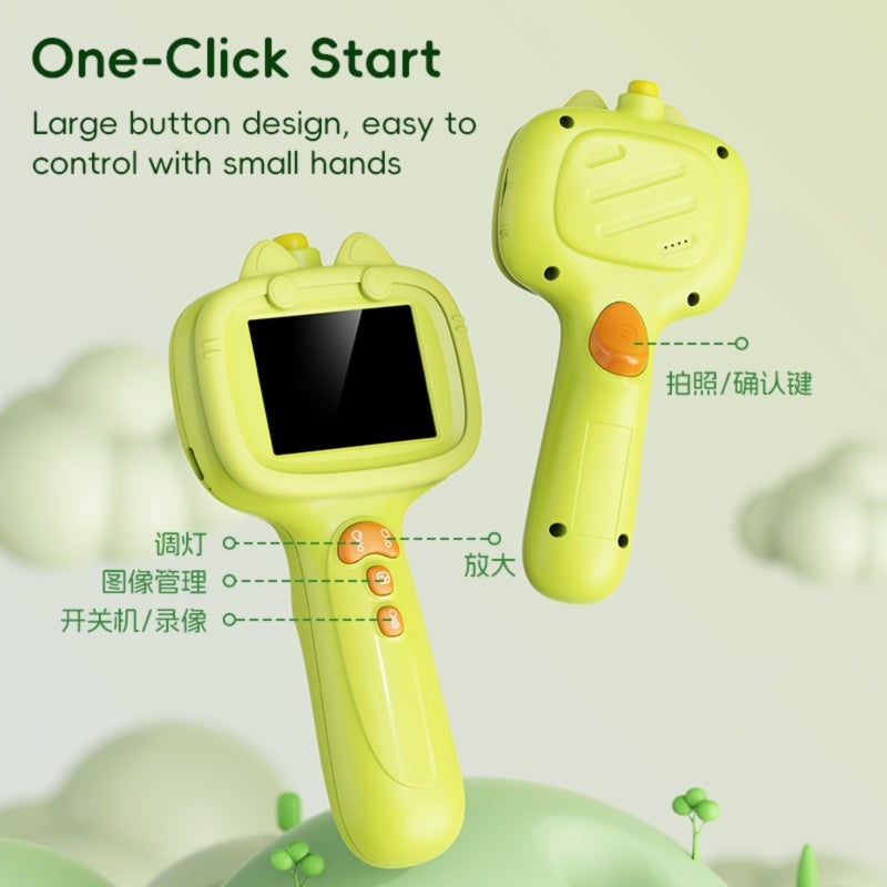Kids Educational Toy: Yellow 1080P Camera With 2.6ft Flexible Snake Tube - IP67 Waterproof Design With 8 Bright LEDs STEM Learning Tool for Young Explorers Outdoor Adventure - Image 2