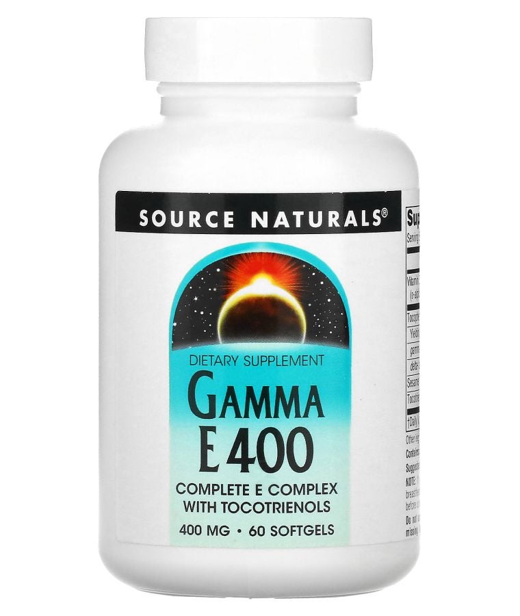 Gamma E 400 Complete E Complex With Tocotrienols 400 mg 60 Softgels