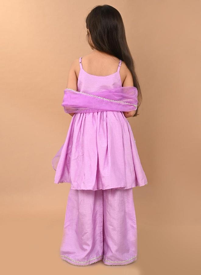 LILPICKS Solid Kurta Sharara Set - Image 2