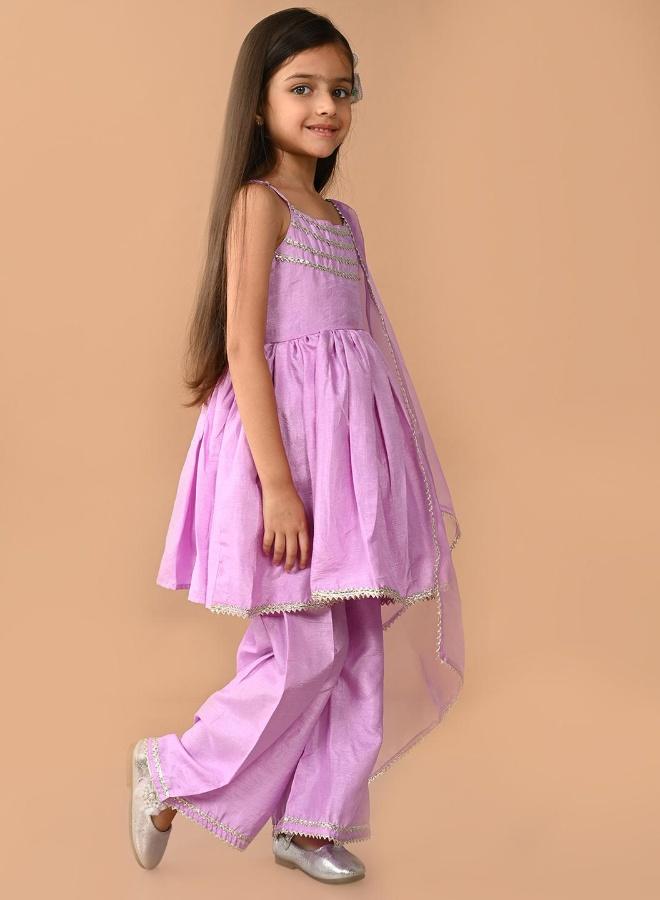 LILPICKS Solid Kurta Sharara Set - Image 5