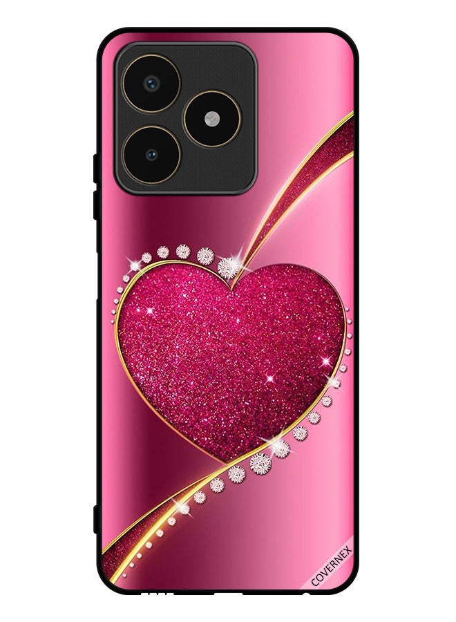 Covernex Protective Case Cover For Realme C53 Diamond Glitter Heart - Image 1