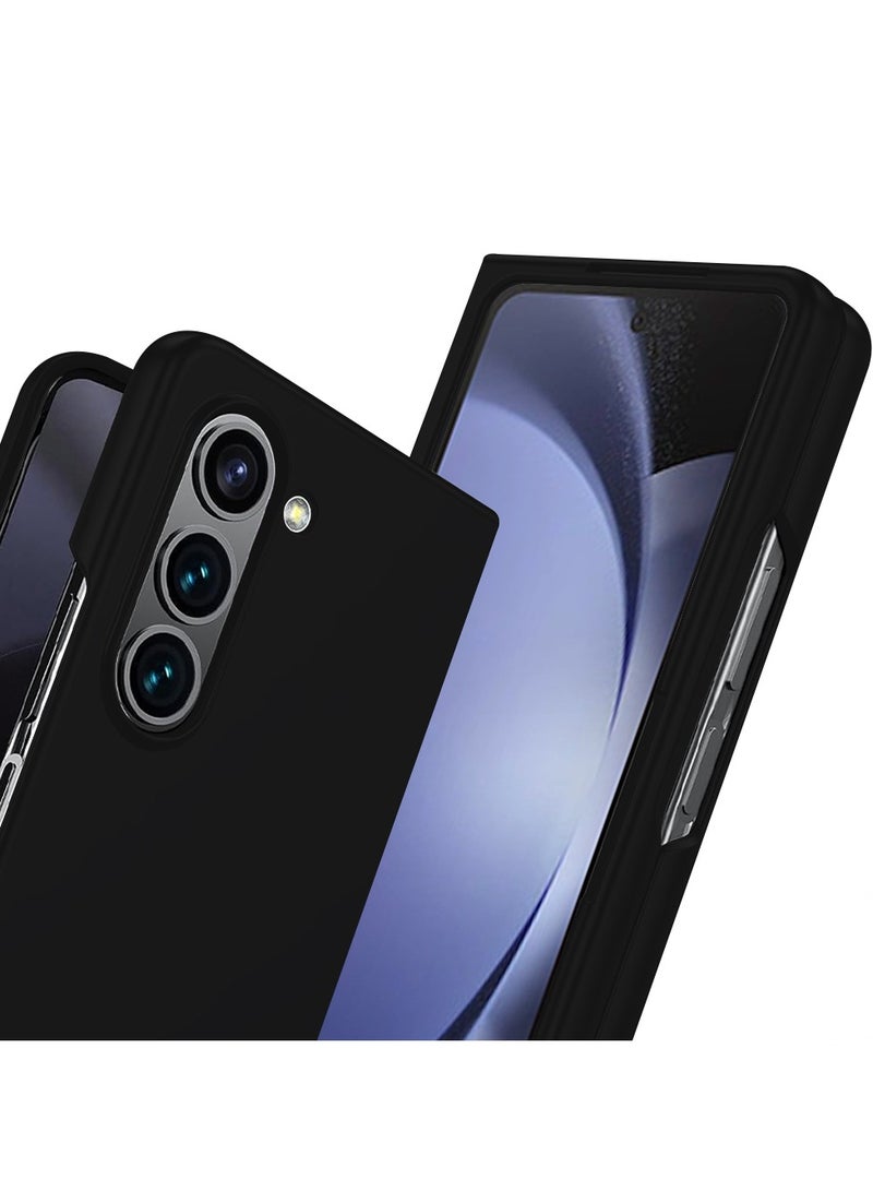 CATANES Fold Case series Phone Case Shockproof Hybrid Slim Cover for Samsung Galaxy Z Fold 5 Black - Image 2