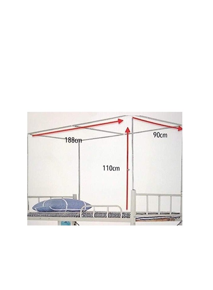 XiuWoo Bed Canopy Tents Curtain Blackout Curtain Single Bed Tent Curtain Student Shading Cloth Bed Canopy Mosquito Net Student Sleep Privacy Protection - Image 4