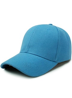 Hat manufacturer Mao Qing solid color light body peaked cap advertising cap sun hat mens and womens multi-color casual baseball cap sun protection Sky Blue