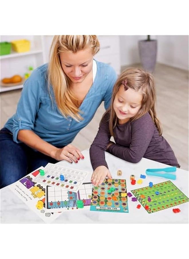 HOOKOR Counting Bears with Matching Sorting Cups,Cute Bear Counters with Activity Cards and Storage Box,Montessori Educational Counting and Sorting Toys,Fun Math Manipulative for Preschool Learning  - Image 5