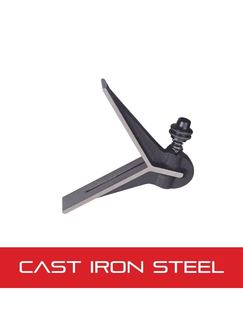 Starrett Starrett Center Head for 12300mm and Larger Combination Squares Combination Sets and Bevel Protractors  Black WrinkleFinished Cast Iron Steel Center Head  C111224  - Image 3