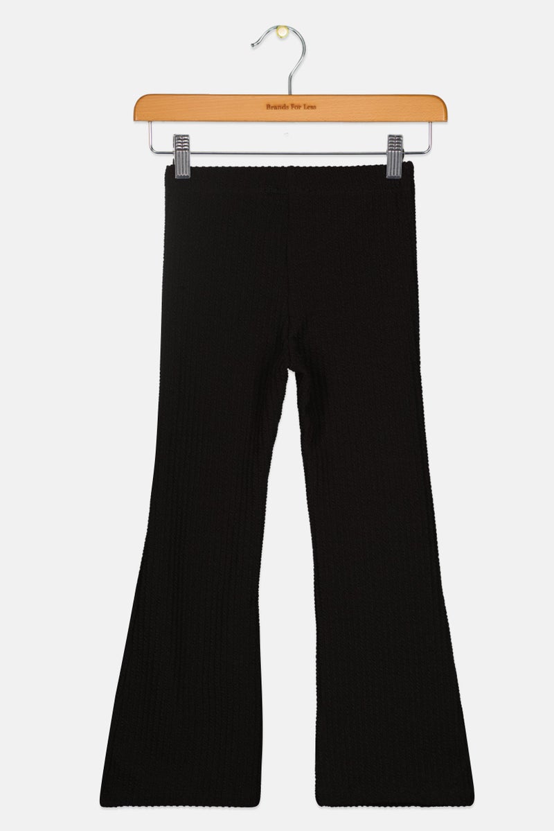 KOTON سروال منسوج للفتيات، أسود - Image 2