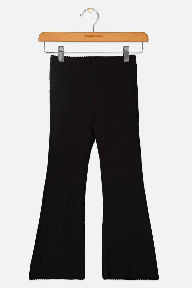 KOTON سروال منسوج للفتيات، أسود - Image 1