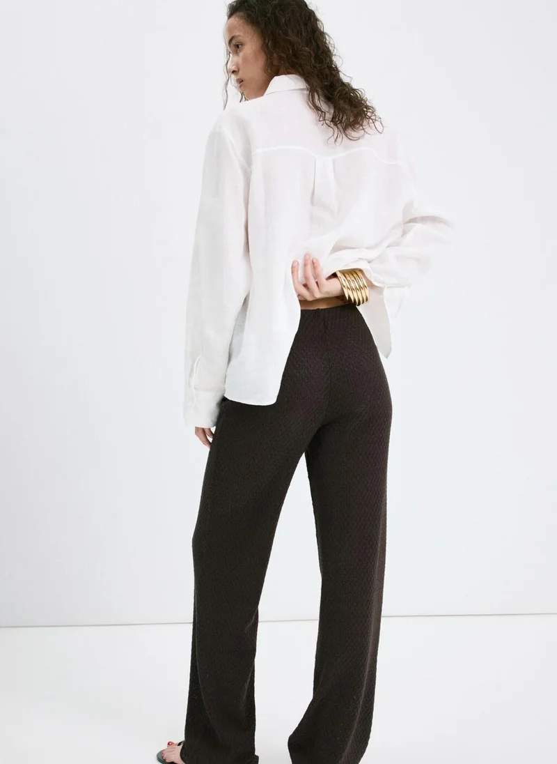 MANGO Straight knitted pants
