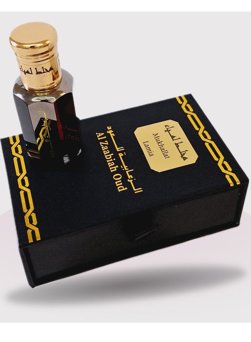 الزعابية مخلط لمياء 12 مل – زيت عطري للجنسين | عطر شرقي زهري يدوم طويلًا - Image 3