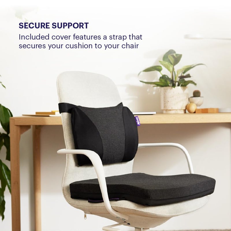 Purple Back Cushion | Pressure Reducing Grid Designed for Ultimate Comfort | Designed for Chairs, Gaming, and Travel | Made in The USA - Image 4