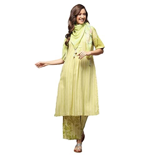 Biba WOMEN PRINTED STRAIGHT MIX AND MATCH(WORK VOG1898_GREEN_40) - Image 1