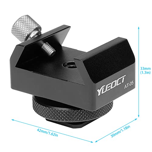 YUEOCT Metal Telescope Finderscope Mount Adapter Finder Scope Base Dovetail Bracket with 1/4" Threaded Hole for Video DSLR Mirrorless Camera Flash Hotshoe Coldshoe Hot Cold Shoe Sky Astrophotography - Image 2