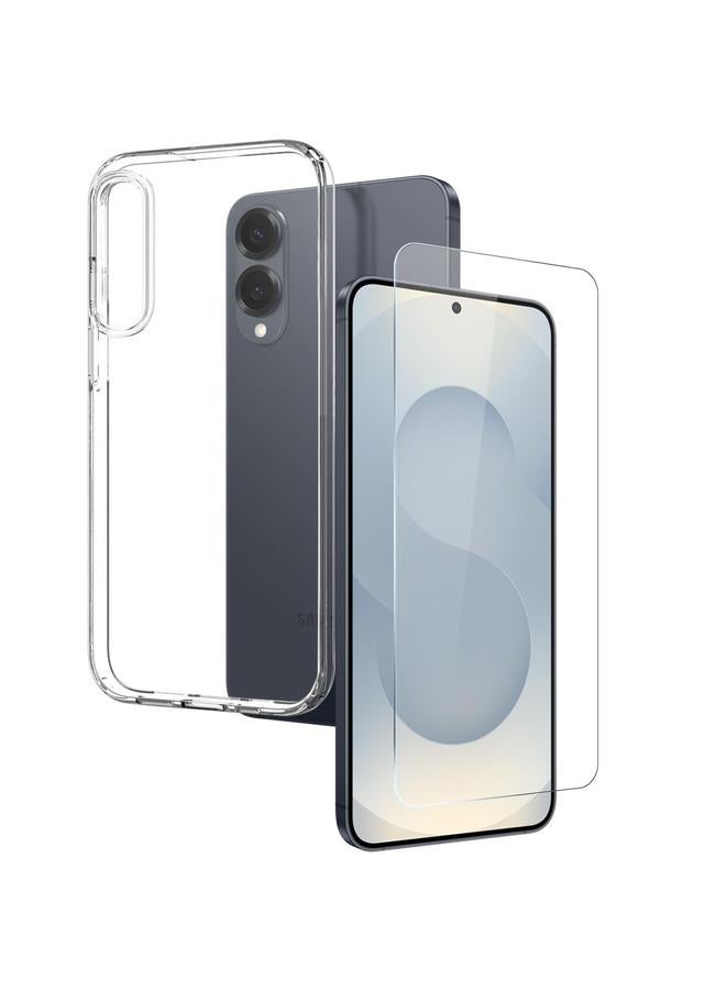 NORTHJO Case For Samsung Galaxy S25 Edge 5G TPU Case with Screen Film, Support Fingerprint Unlock - Image 1