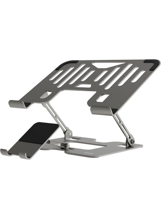 Smart Folding Laptop & Tablet Stand – Adjustable Height & Angle – Sturdy, Non-Slip & Portable Holder for 10"-17" Devices – Ideal for Office & Daily Use - Image 1