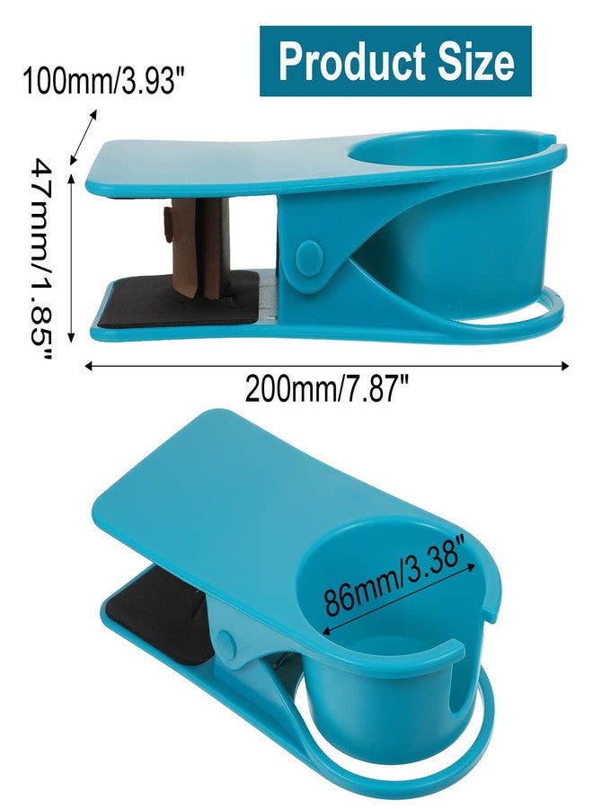 mekueeex 4Pcs Drinking Cup Holder Clip, Desk Adirondack Chair with Cup Clip Holder for Water Drink Beverage Soda Coffee Mug - Image 2