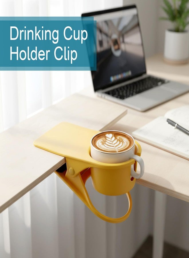 mekueeex 4Pcs Drinking Cup Holder Clip, Desk Adirondack Chair with Cup Clip Holder for Water Drink Beverage Soda Coffee Mug - Image 5