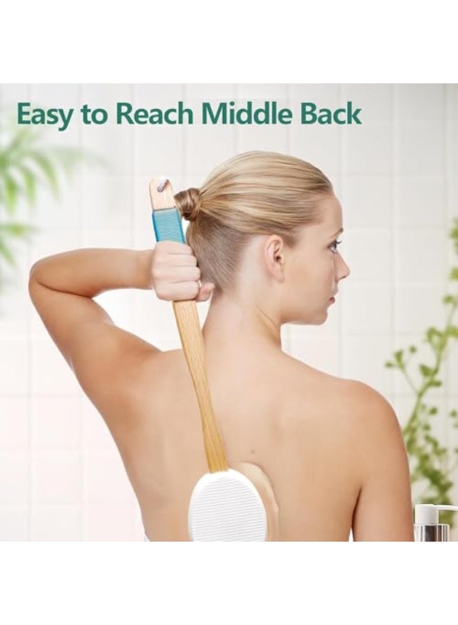 YelaJoy Back Lotion Applicator with 3 Replaceable Pads, Lotion Applicator for Back Self Elderly, Women, Sunscreen Applicator for Cream with 17" Curved Handle Easy to Target Back and Feet  - Image 3
