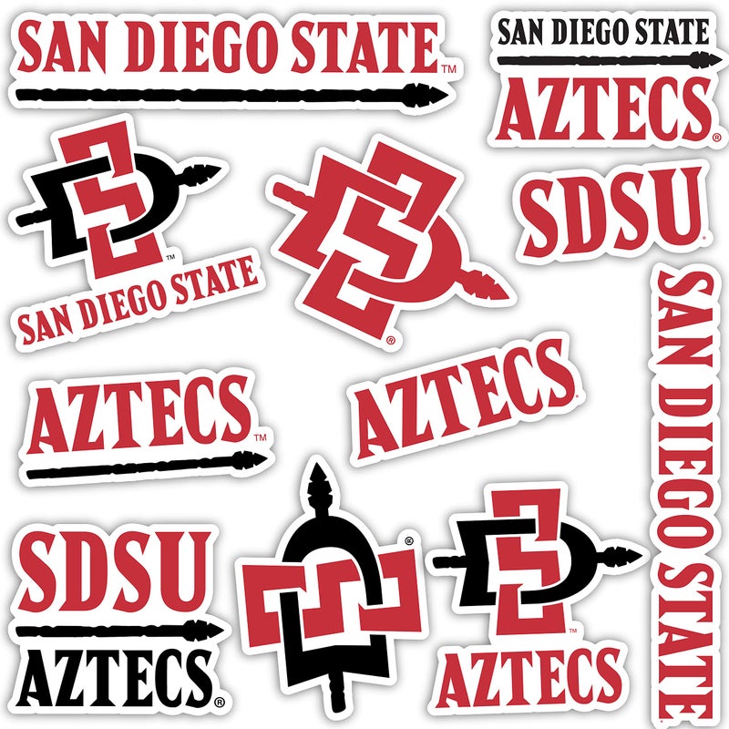 Desert Cactus San Diego State University Sticker SDSU Aztecs Sticker Vinyl Decals Laptop Water Bottle Car Scrapbook Sheet T2 Type 2