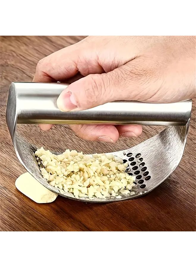 Stainless Steel Garlic Masher Dishwasher Safe Easy To Use And Clean - Image 1