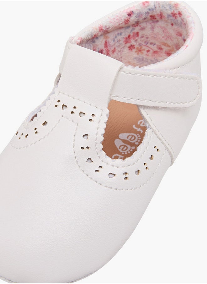 Barefeet Cutwork Detail Booties with Hook and Loop Closure  - Image 4