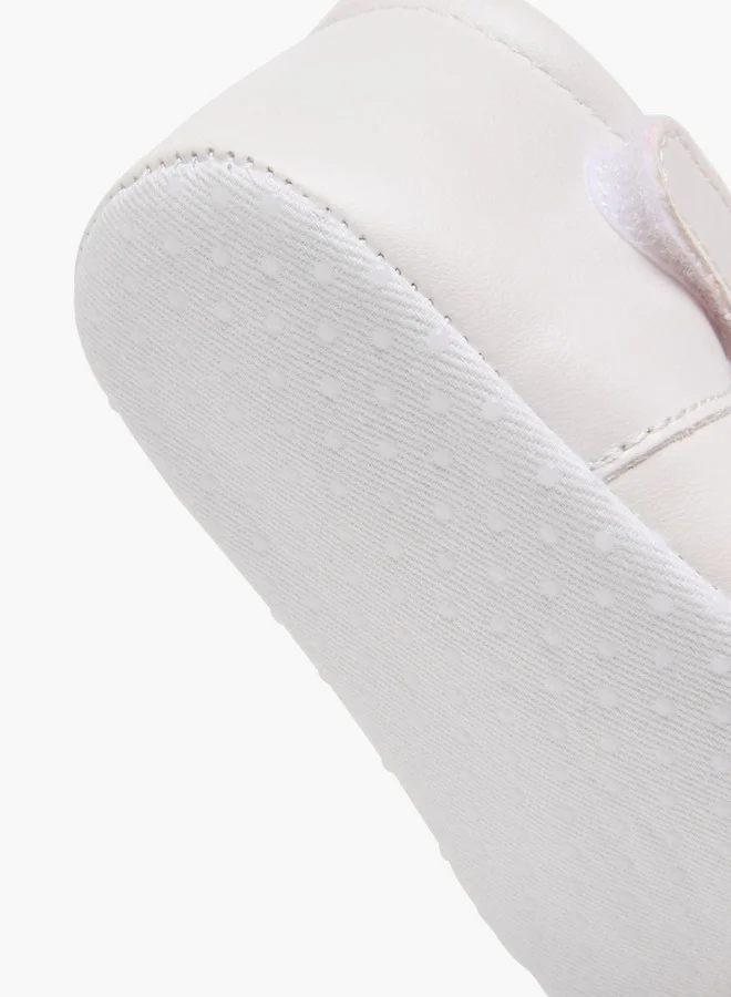 Barefeet Cutwork Detail Booties with Hook and Loop Closure