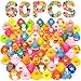 VISRIE 60 Pcs Rubber Ducks in Bulk Assortment Ducks for Jeeps Bulk Ducks for Toddler Bath Toys Kids Pool Toys Birthday Gifts Party Favors - Image 2