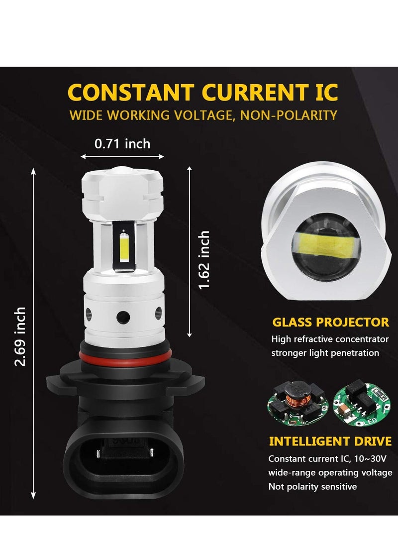 Loquat 3800 Lumens 9006 LED Fog Light Bulbs Super Bright CSP HB4 LED Bulb Replacement for Car Truck, 6000K Xenon White - Image 4