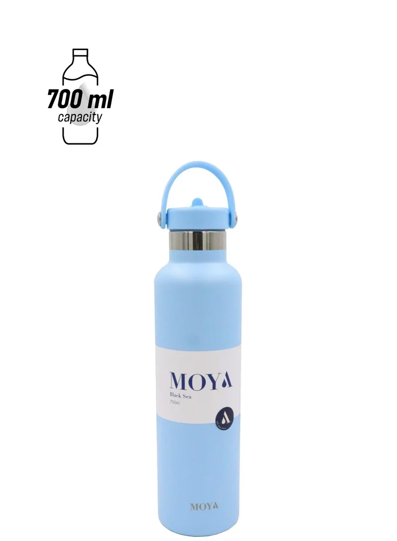 MOYA Moya "Black Sea"  700ml Insulated Sustainable Water Bottle Powder Blue