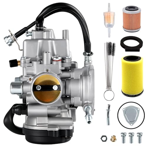 YDO YFM400 Carburetor Fits for Yamaha 20002006 Big Bear YFM 400Kodiak 40020072010 Wolverine 45020072014 Grizzly 350 450 ATV with Air Fuel Filter - Image 1