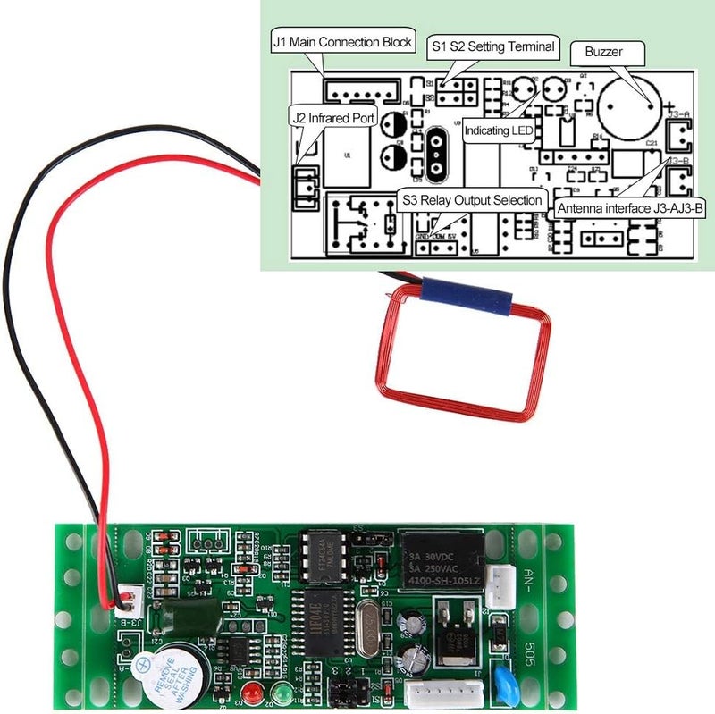 comfrt RFID Reader Module, 9-12V 125khz Embedded Control Board Access Control Module - Image 3