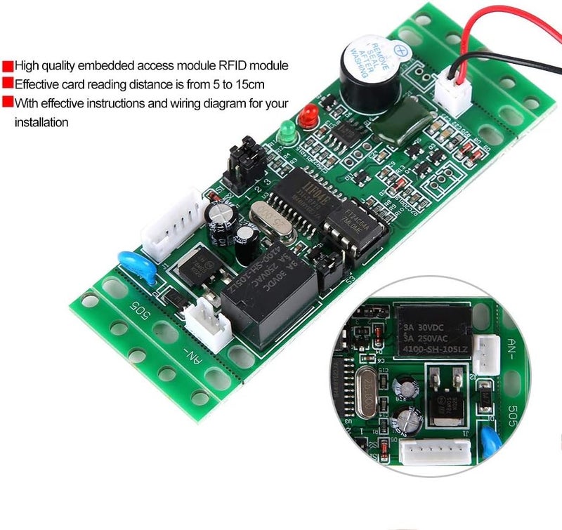 comfrt RFID Reader Module, 9-12V 125khz Embedded Control Board Access Control Module - Image 2