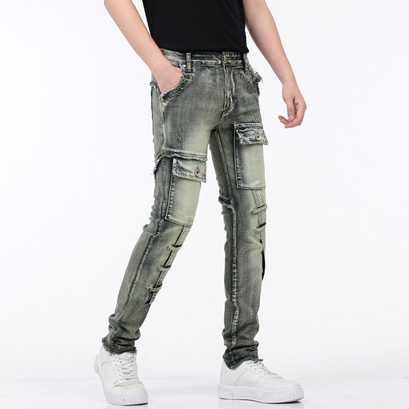 Unisex Classic Denim Jeans Loose Fit Daily Outdoor Wear - Image 4