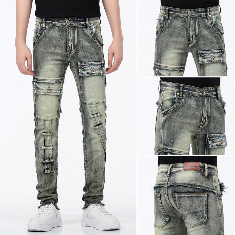 Unisex Classic Denim Jeans Loose Fit Daily Outdoor Wear - Image 1
