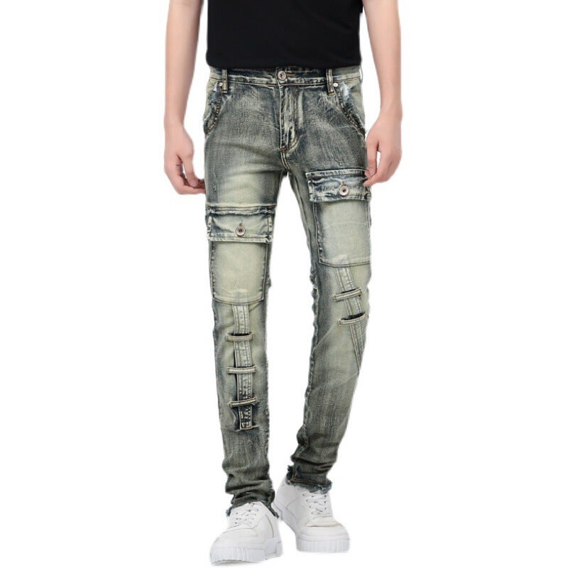 Unisex Classic Denim Jeans Loose Fit Daily Outdoor Wear - Image 5