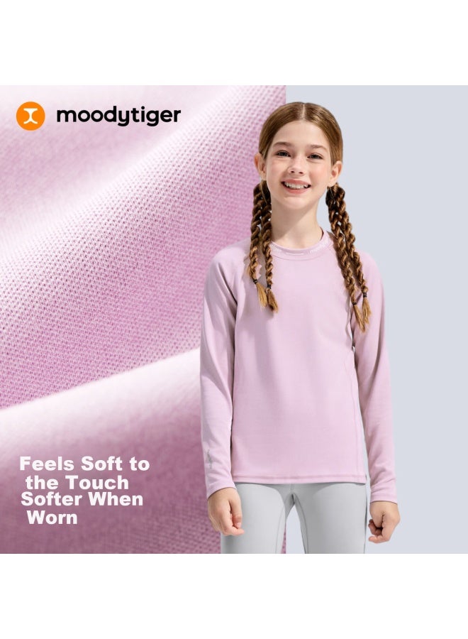 Moodytiger New Year Series Children's Long Sleeve T-shirt New Boys And Girls Round Neck Breathable Stretch Sportswear