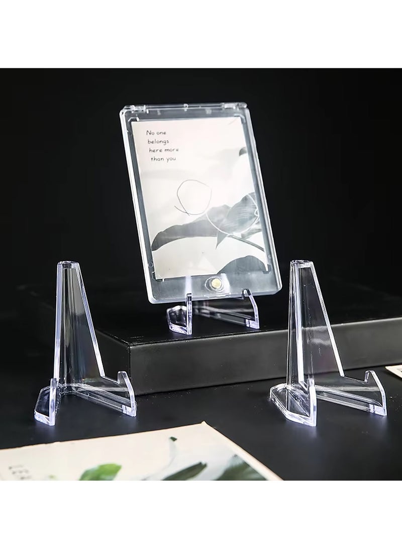 16 Packs Clean Mini Acrylic Easel Stands Coin Display Stand Mobile Phone Holder - Image 3