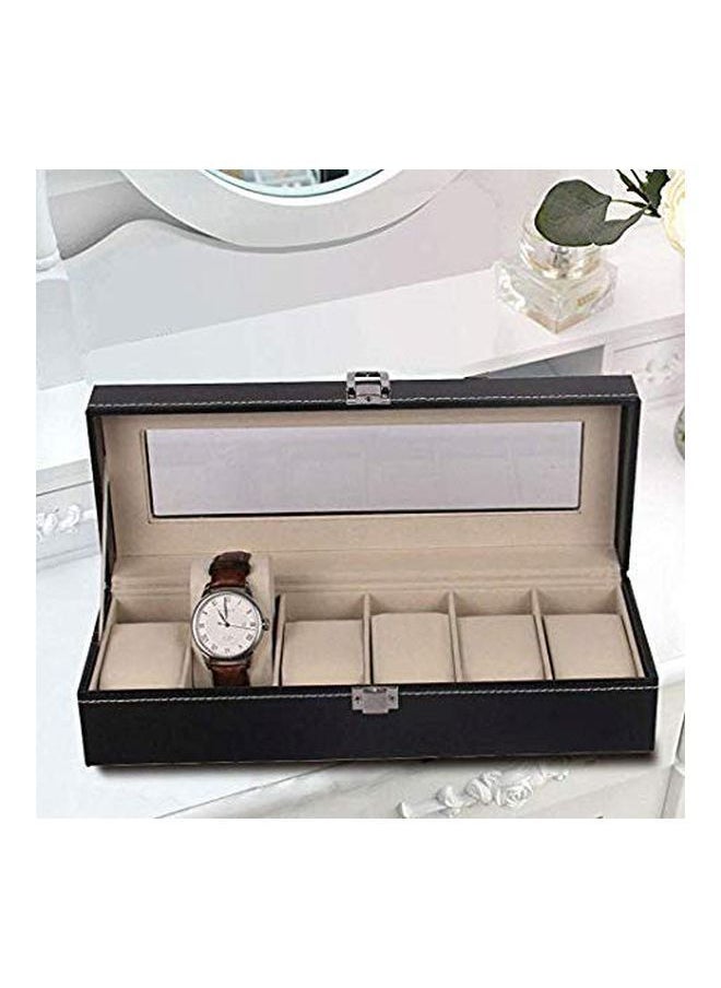 NIBEMINENT - men 6-Compartment Watch Box Organizer - Image 1