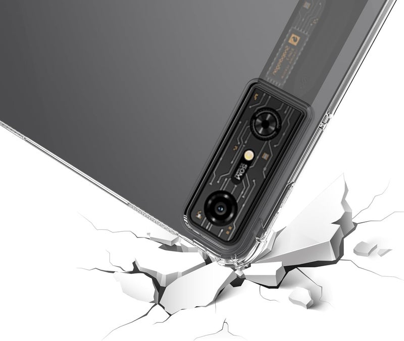 كاست ويف جراب لجهاز Red Magic Nova اللوحي، رفيع وخفيف الوزن ومقاوم للخدش، غطاء من المطاط السيليكوني TPU المتين لحماية Nubia Red Magic Nova مقاس 10.9 بوصة شفاف - Image 3