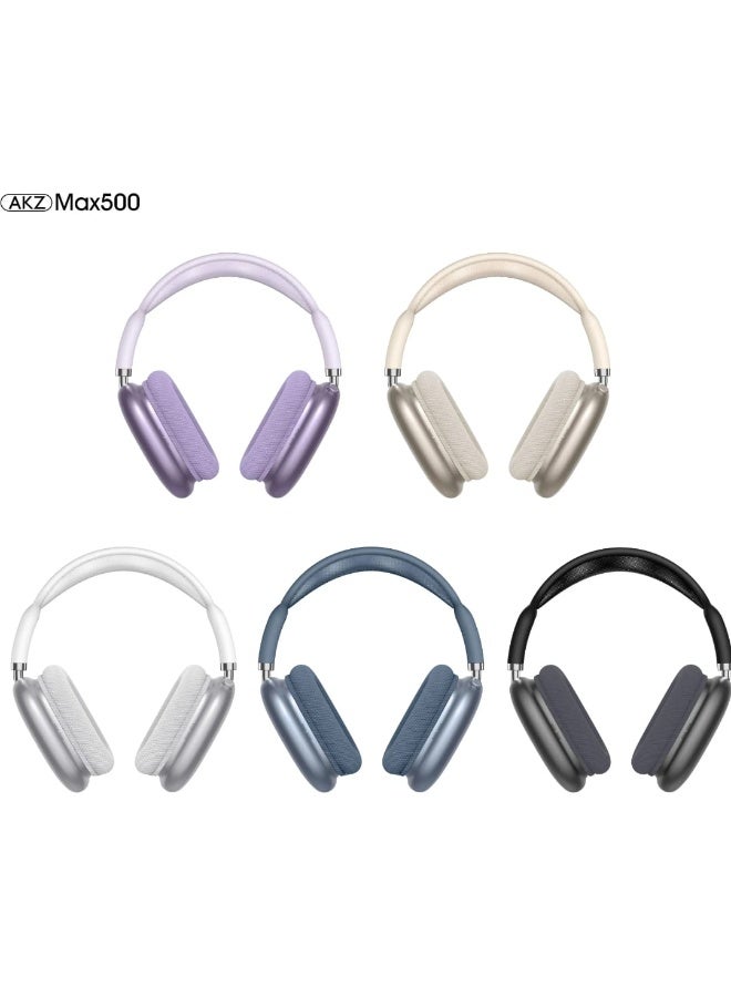 AKZ Max500 Wireless Bluetooth Headphones with Hi-Fi Sound LED Display and Volume Control Key - Image 4