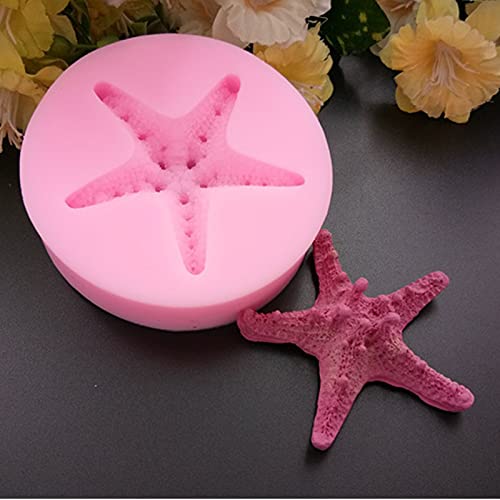 TUKE Starfish Shell Fondant Silicone Molds Cake Candy Cake Decoration Tools DIY Creative Chocolate Mold - Image 1