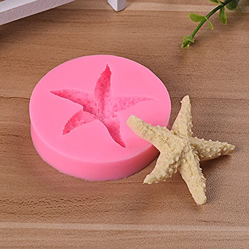 TUKE Starfish Shell Fondant Silicone Molds Cake Candy Cake Decoration Tools DIY Creative Chocolate Mold - Image 2