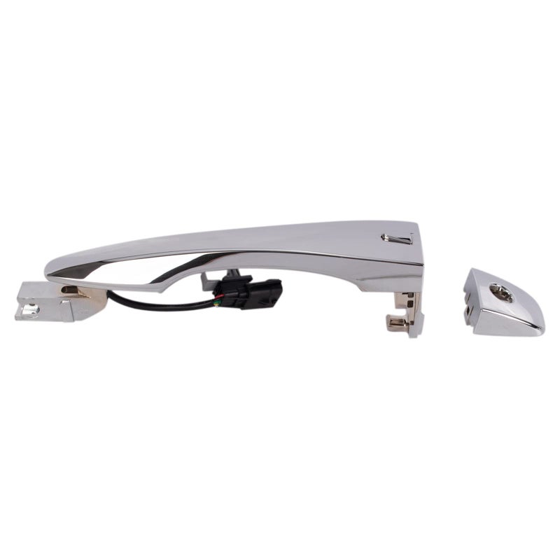 TRQ Front Left Exterior Door Handle Chrome Drivers Side Compatible with 2013-2018 Nissan Altima Pathfinder - Image 2