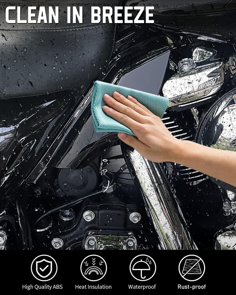 ANONEMOTO Glossy Black Mid Frame Air Deflector for Harley Davidson Touring 2009-2022 - Image 4