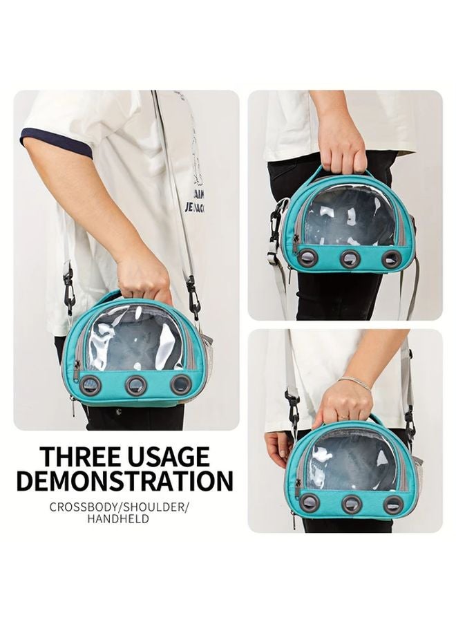 Green Small Pet Portable Outing Bag For Hamsters Parrots And Other Pets - Image 4